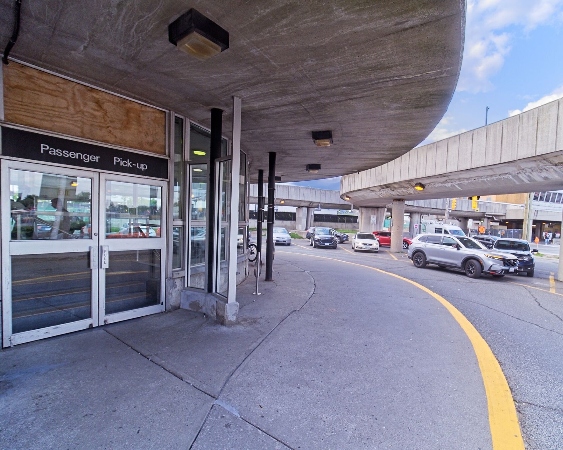 Passenger pick up and drop off area