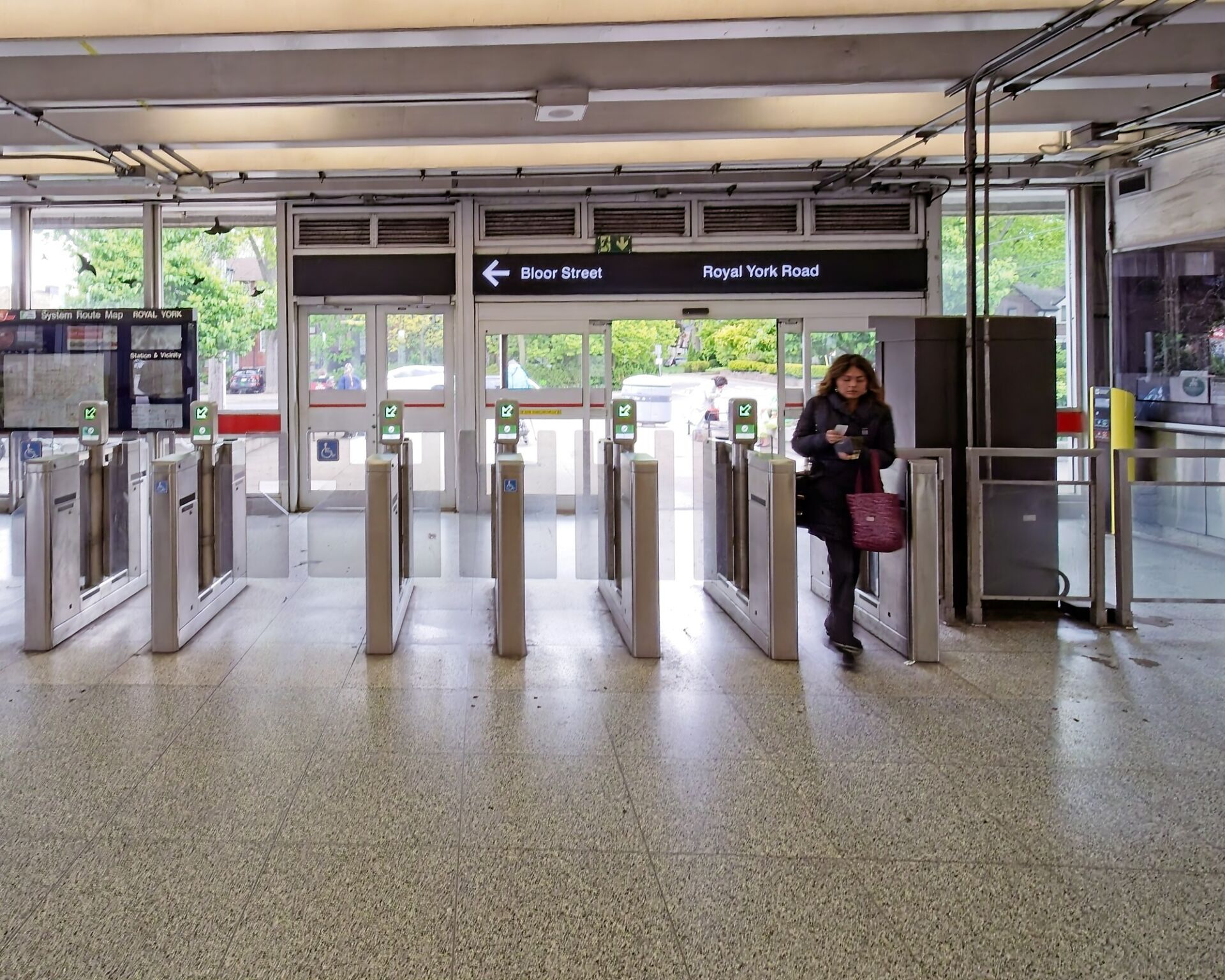 Entrance to the station