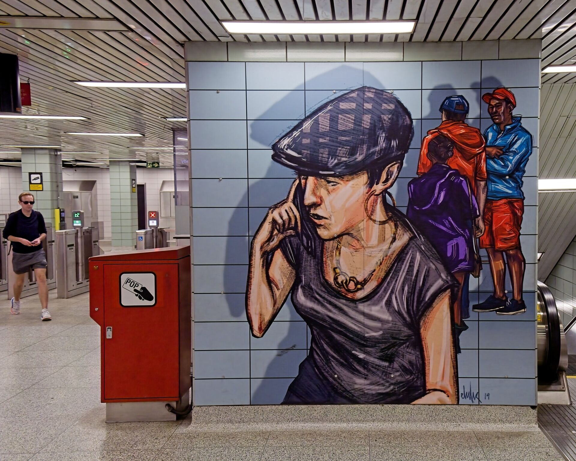 Mural inside the station