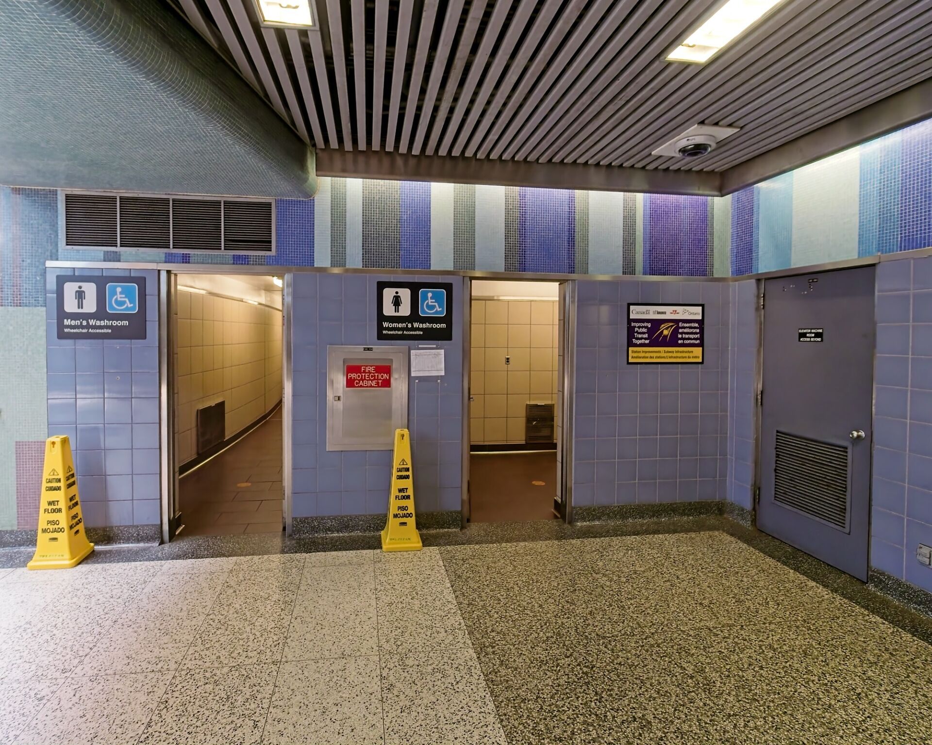 One of the few stations to have public washrooms.