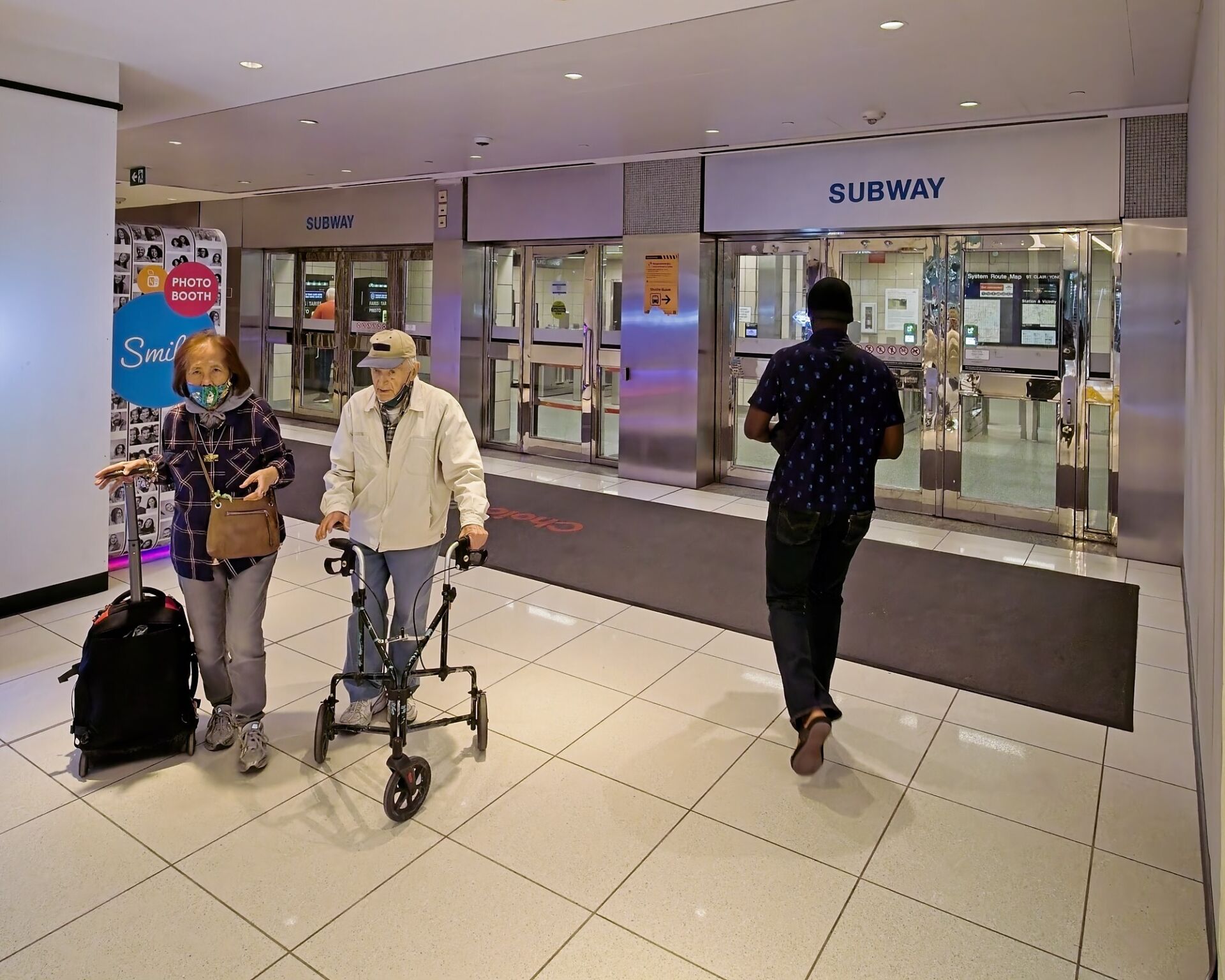 Station entrance from inside St. Clair Centre.