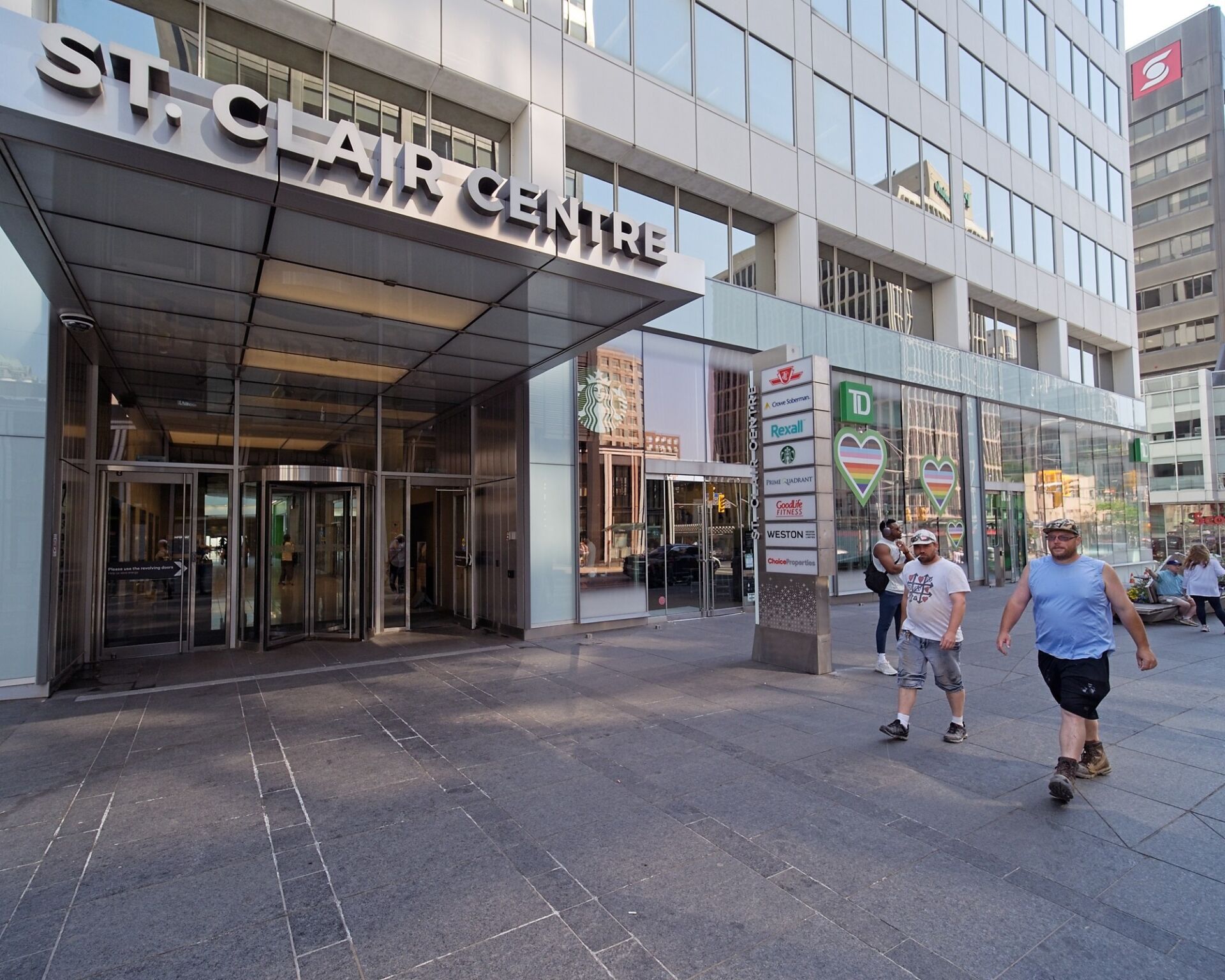 St. Clair Centre entrance just north east corner of Yonge and St Clair.