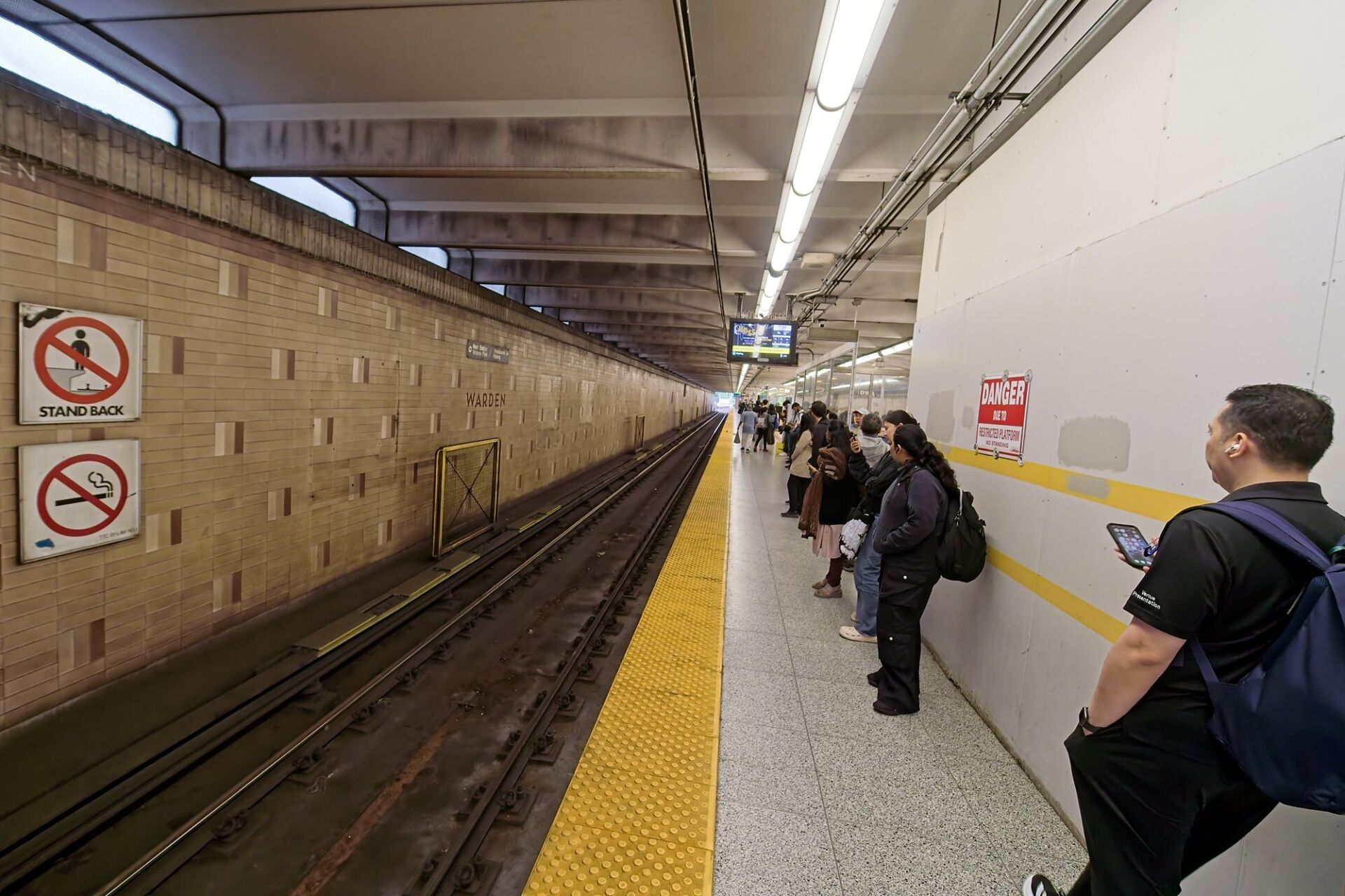 Waiting for the westbound train