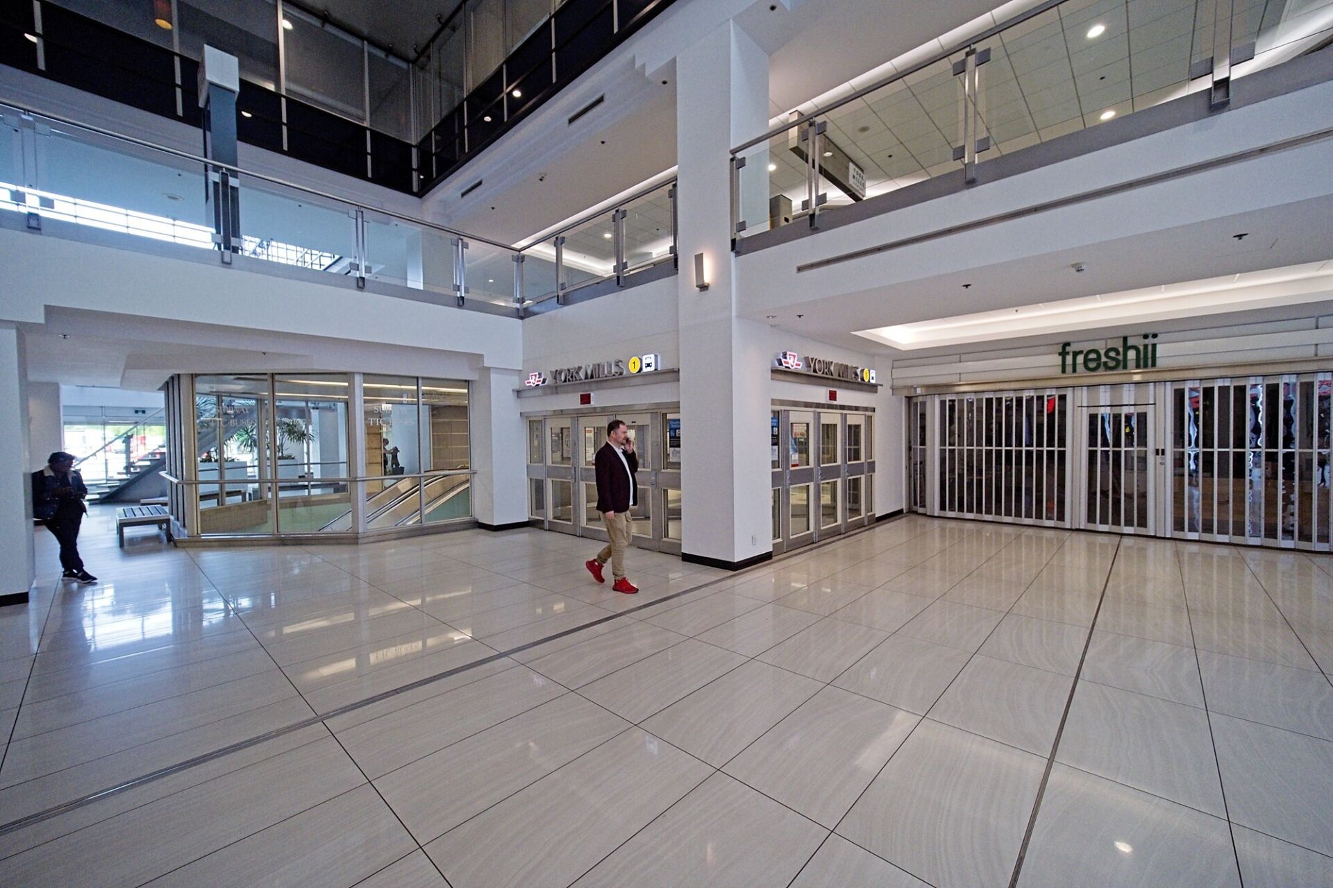 York Mills Centre entrance inside the mall.