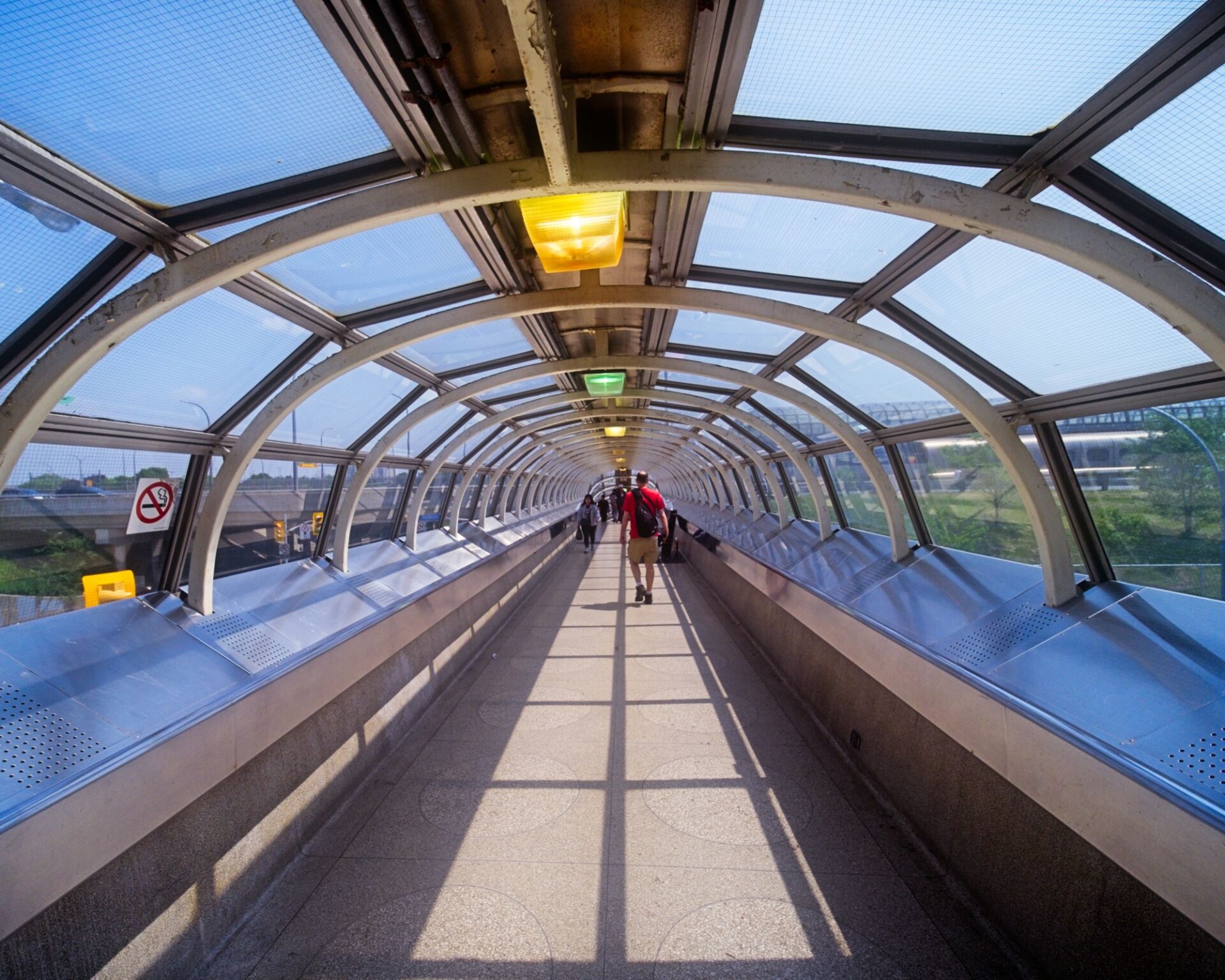 Pedestrian overpass.